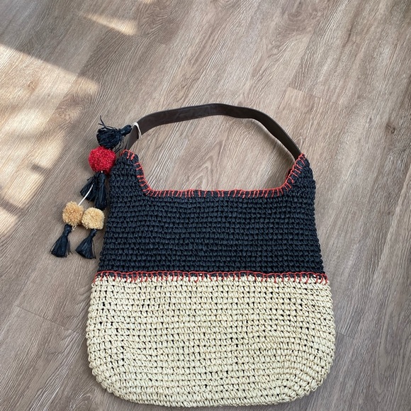 Bohemian crochet Paper straw tote✨ - Picture 2 of 7